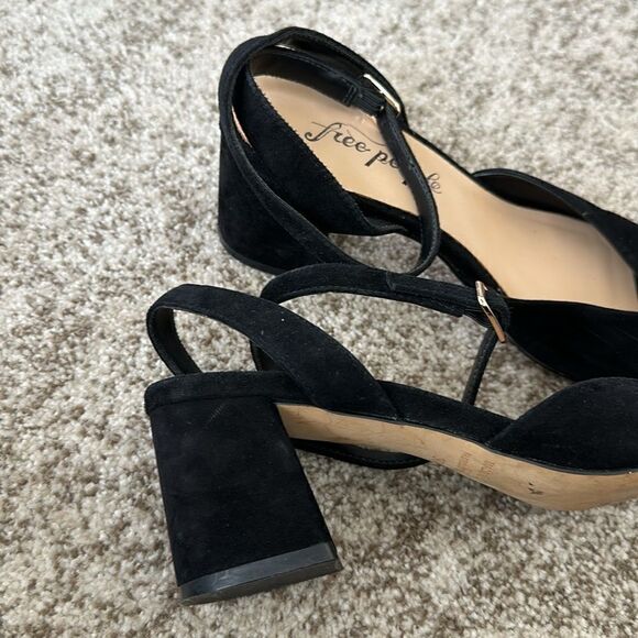 Free People Gisele Suede Twisted Sandals 37=6.5-7 - Picture 5 of 7